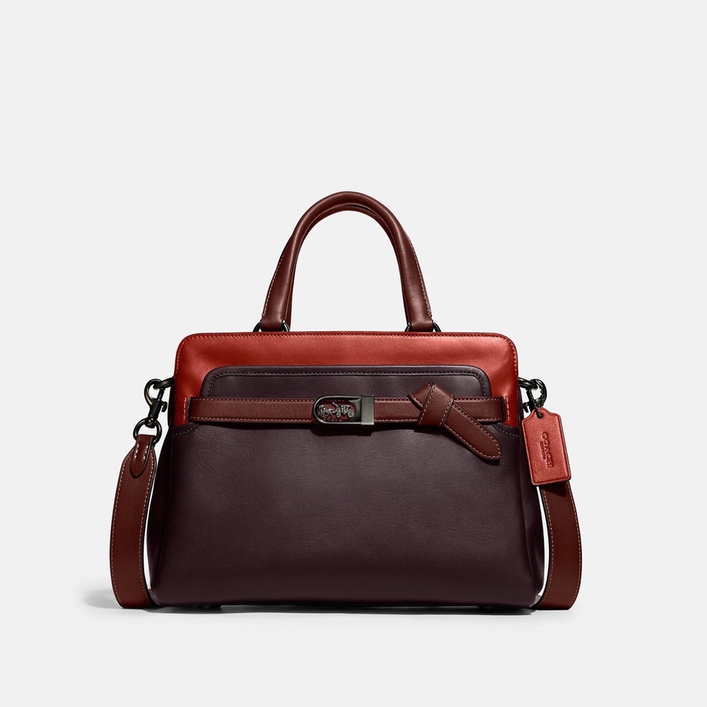 Coach Tate Carryall 29 Colorblocked Leather Bag C5316 NWOT
